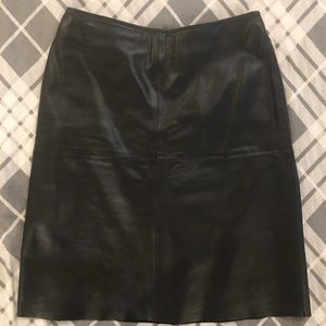 Leather skirt